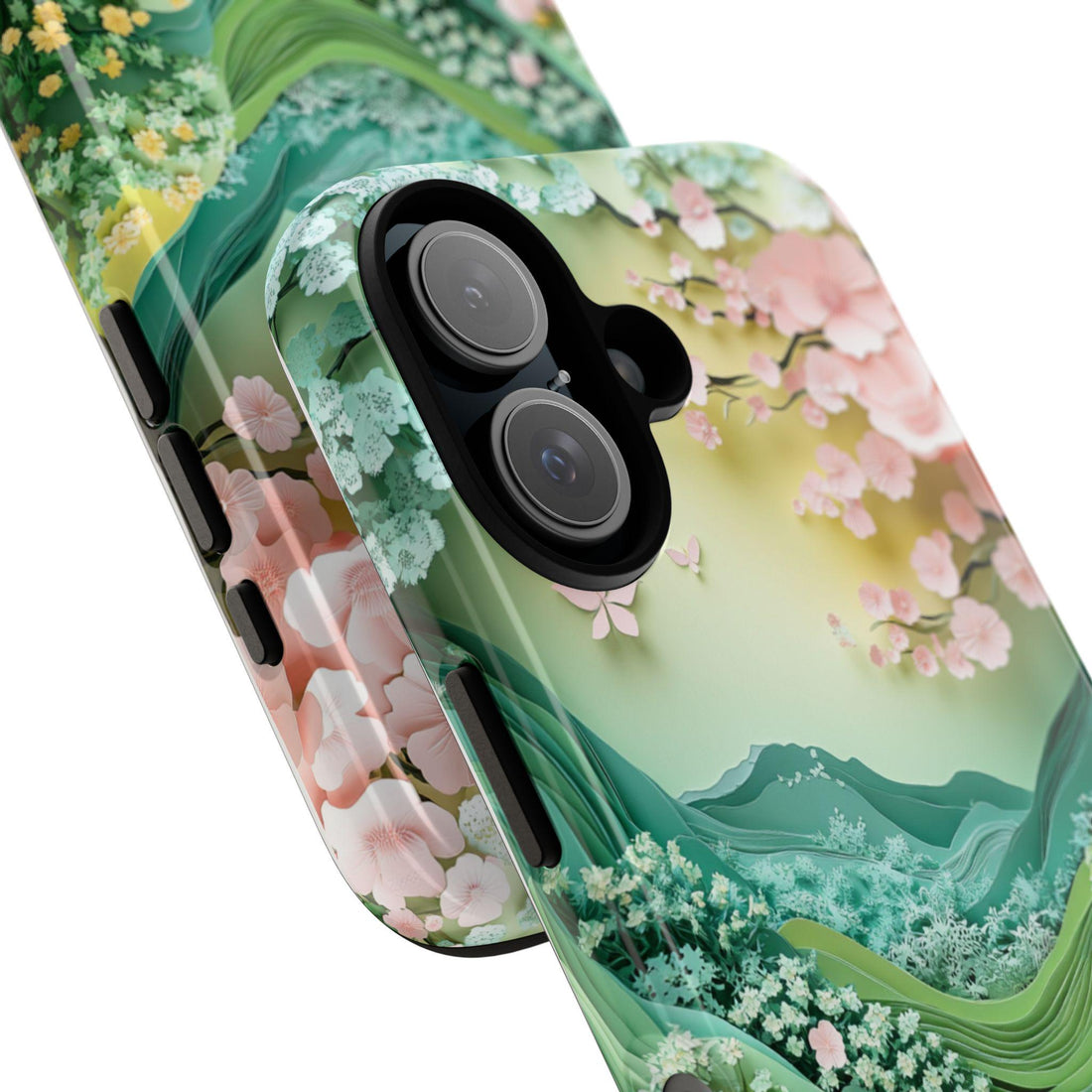 Phone case with a vibrant and fresh seasonal Spring theme.