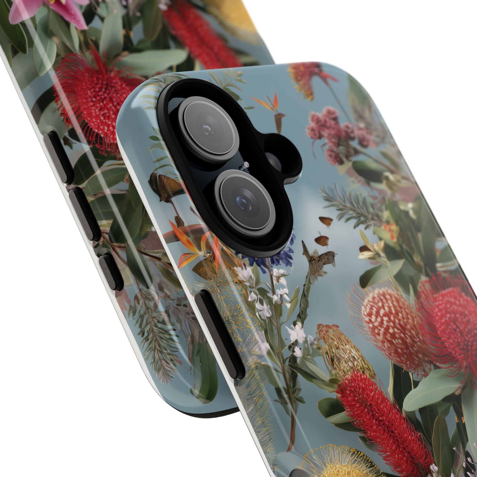 Vivid Australian Wildlife & Flowers Mural Phone Case, Beautiful Nature-Inspired Design for iPhone Samsung Pixel, Tough and Durable Gift Idea