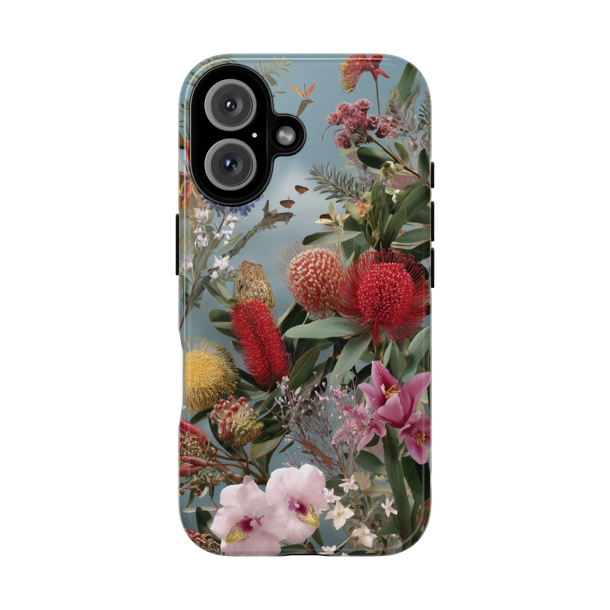 Vivid Australian Wildlife & Flowers Mural Phone Case, Beautiful Nature-Inspired Design for iPhone Samsung Pixel, Tough and Durable Gift Idea