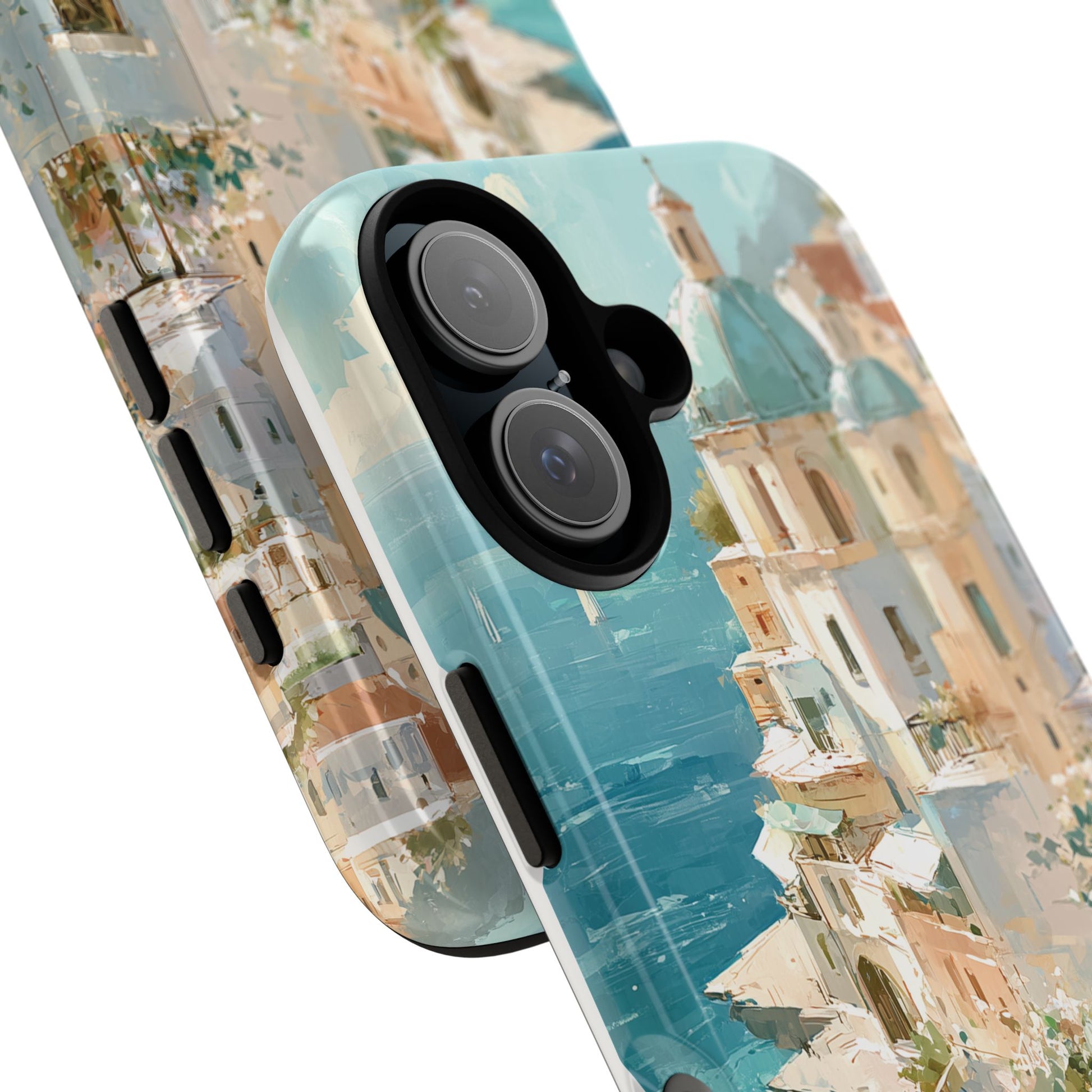 Watercolor Positano Phone Case, Italian Coastal Scene for iPhone, Samsung & Pixel, Amalfi Art Phone Cover, European Summer Aesthetic Gift