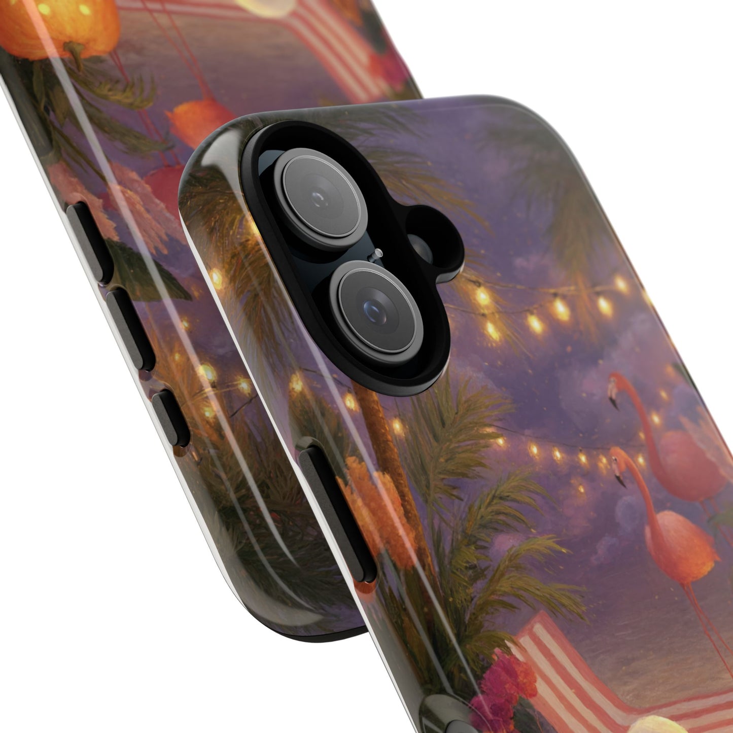 Cute Summerween Ghost Phone Case with Poolside Halloween Vibes in Oil Art Style, Tough Case for iPhone, Samsung & Pixel, Quirky Gift for Her